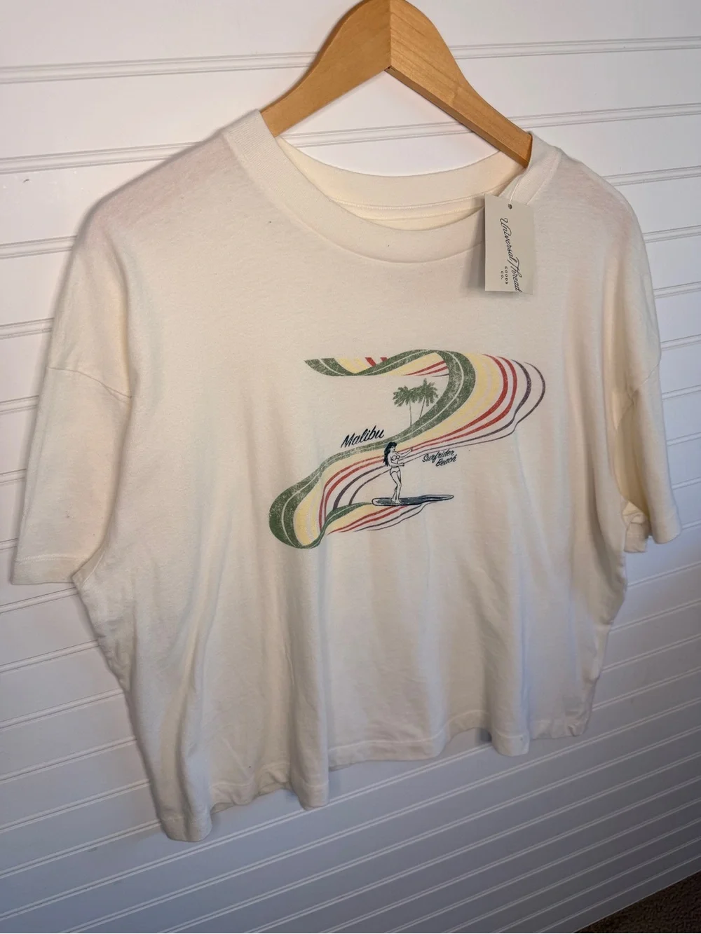 Universal Thread Malibu Surfrider Beach Graphic Tee Size M NWT - Picture 2 of 11
